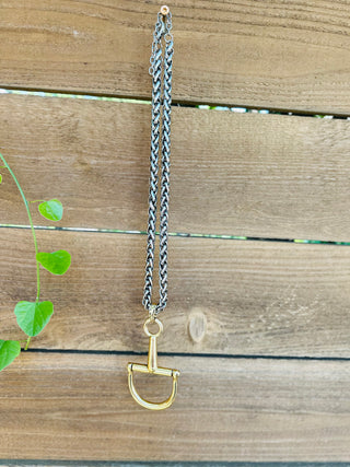 Buck Western Horse Bit Necklace-Necklaces-Western Elite-Motis & Co Boutique, Women's Fashion Boutique in Carthage, Missouri