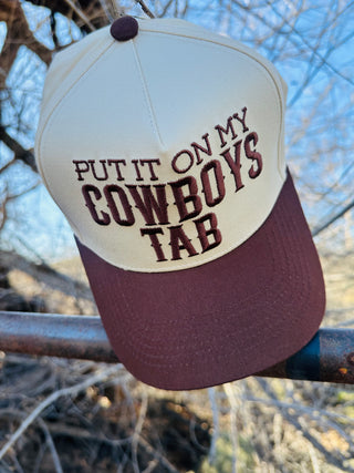 Put It O My Cowboys Tab Canvas Cap