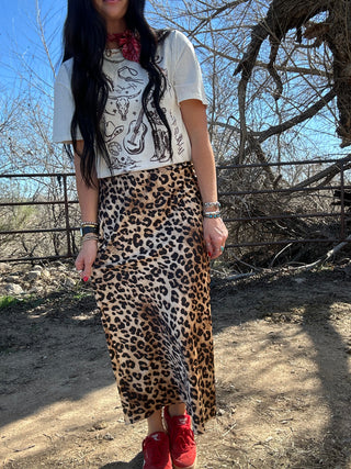 Lenny Leopard Print Satin Skirt-Dresses-Tres Bien-Motis & Co Boutique, Women's Fashion Boutique in Carthage, Missouri