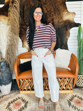 Fig Striped Boxy Top-Short Sleeves-ee: some-Motis & Co Boutique, Women's Fashion Boutique in Carthage, Missouri