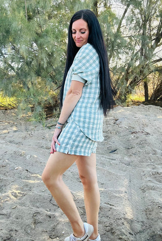 Cara Checkered Top and Short Set-Shorts-Very J-Motis & Co Boutique, Women's Fashion Boutique in Carthage, Missouri