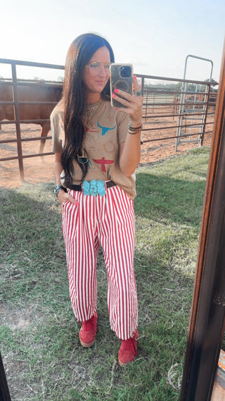 Jace Red Striped Wide Leg Pants-Pants-Urban Daizy-Motis & Co Boutique, Women's Fashion Boutique in Carthage, Missouri