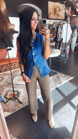 Nash Plaid Patch Pocket Pants-Pants-ee: some-Motis & Co Boutique, Women's Fashion Boutique in Carthage, Missouri