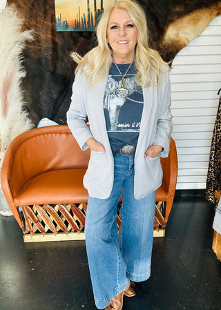XOXO Keepin' It Western Boxy Graphic Tee-Graphic Tees-XOXO ART & Co-Motis & Co Boutique, Women's Fashion Boutique in Carthage, Missouri