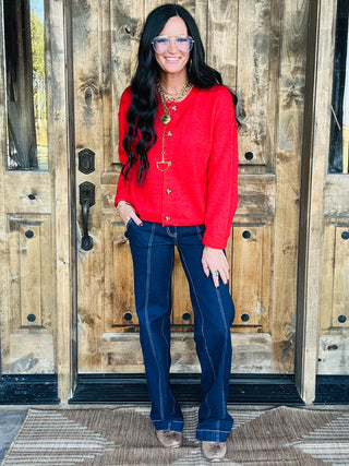 Loretta Long Haul Trouser Jeans-Jeans-2 Fly-Motis & Co Boutique, Women's Fashion Boutique in Carthage, Missouri