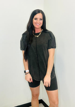 Shay Mineral Wash Short Set-Short Sleeves-Very J-Motis & Co Boutique, Women's Fashion Boutique in Carthage, Missouri