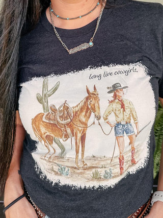 Long Live Cowgirls Western Graphic Tee-Graphic Tees-RC-Motis & Co Boutique, Women's Fashion Boutique in Carthage, Missouri