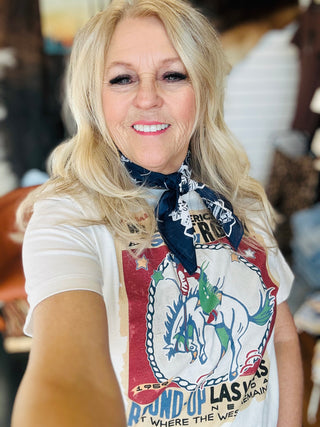 XOXO Wild West Rodeo Boxy Graphic Tee-Graphic Tees-XOXO ART & Co-Motis & Co Boutique, Women's Fashion Boutique in Carthage, Missouri