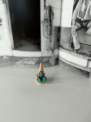 Mohave Turquoise and Copper Ring-Rings-Mesa-Motis & Co Boutique, Women's Fashion Boutique in Carthage, Missouri