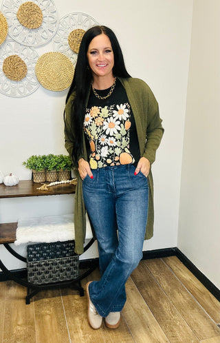 Long Sleeve Long Cardigan Olive - Jordan-Cardigans-Dear Scarlett-Motis & Co Boutique, Women's Fashion Boutique in Carthage, Missouri