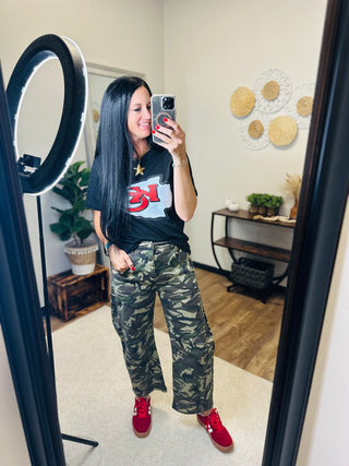 Billy Camouflage Barrel Jeans-Pants-Blue Velvet-Motis & Co Boutique, Women's Fashion Boutique in Carthage, Missouri