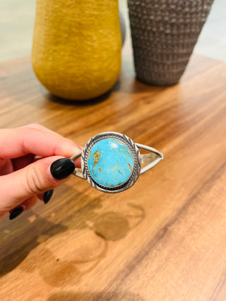 Augustine Turquoise Concho Cuff Bracelet-Bracelets-Motis & CO-Motis & Co Boutique, Women's Fashion Boutique in Carthage, Missouri