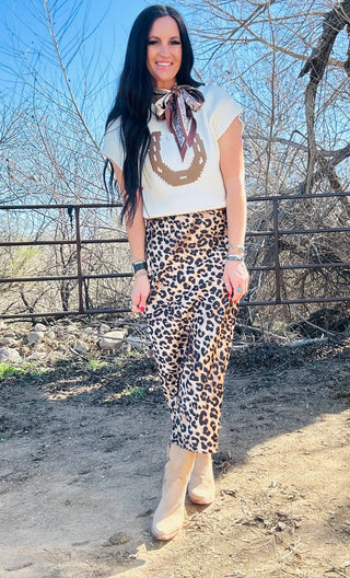 Lenny Leopard Print Satin Skirt-Dresses-Tres Bien-Motis & Co Boutique, Women's Fashion Boutique in Carthage, Missouri