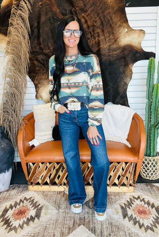 Canyon Ridge Ribbed Pullover Top