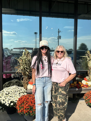 Motis Breast Cancer Tee-Graphic Tees-Motis-Motis & Co Boutique, Women's Fashion Boutique in Carthage, Missouri