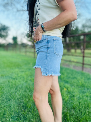 Kreek Denim Cutoff Shorts-Shorts-sterling kreek-Motis & Co Boutique, Women's Fashion Boutique in Carthage, Missouri