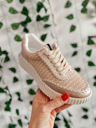 Selina Shu Shop Sneaker Gold-Sneakers-shu shop-Motis & Co Boutique, Women's Fashion Boutique in Carthage, Missouri