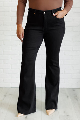 Etta High Rise Control Top Flare Jeans in Black-Denim-Ave Shops-Motis & Co Boutique, Women's Fashion Boutique in Carthage, Missouri