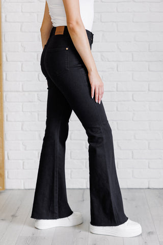 Etta High Rise Control Top Flare Jeans in Black-Denim-Ave Shops-Motis & Co Boutique, Women's Fashion Boutique in Carthage, Missouri