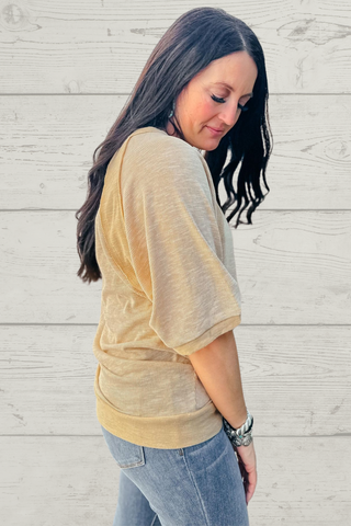 Ellie Drop Shoulder Ribbed Top-Short Sleeves-HEIMISH-Motis & Co Boutique, Women's Fashion Boutique in Carthage, Missouri