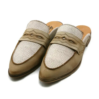 Whitney Tow Tone Western Mule - Agave Sky-Mules-Agave Sky-Motis & Co Boutique, Women's Fashion Boutique in Carthage, Missouri