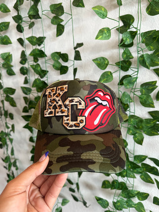 Kc Camo Trucker Cap-Ball Caps-MOTIS-Motis & Co Boutique, Women's Fashion Boutique in Carthage, Missouri