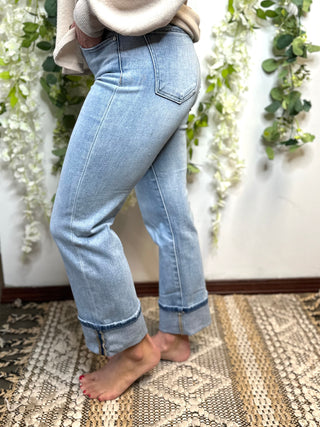 Ronnie High Rise Straight Leg Jeans-Jeans-Risen-Motis & Co Boutique, Women's Fashion Boutique in Carthage, Missouri