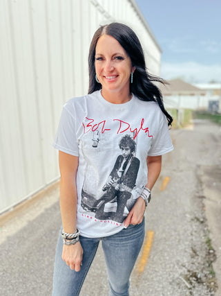 Bob Dylan Rolling Stones Band Tee-Graphic Tees-Prince Peter Collection-Motis & Co Boutique, Women's Fashion Boutique in Carthage, Missouri