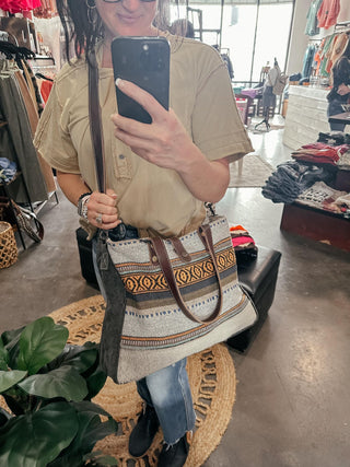 Canvas Rustic Myra Weekend Bag-Handbags-Myra-Motis & Co Boutique, Women's Fashion Boutique in Carthage, Missouri