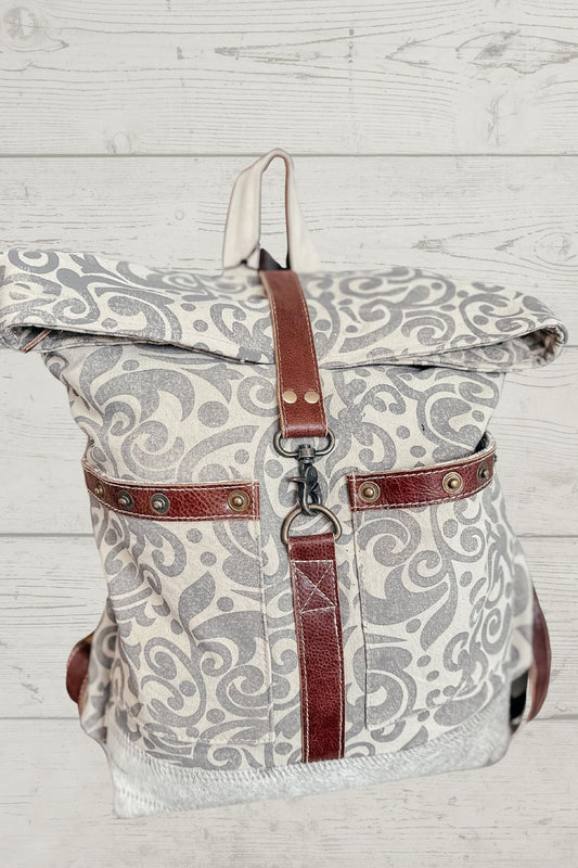 Vintage Fold Over Myra Backpack Bag