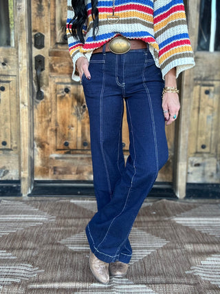 Loretta Long Haul Trouser Jeans-Jeans-2 Fly-Motis & Co Boutique, Women's Fashion Boutique in Carthage, Missouri