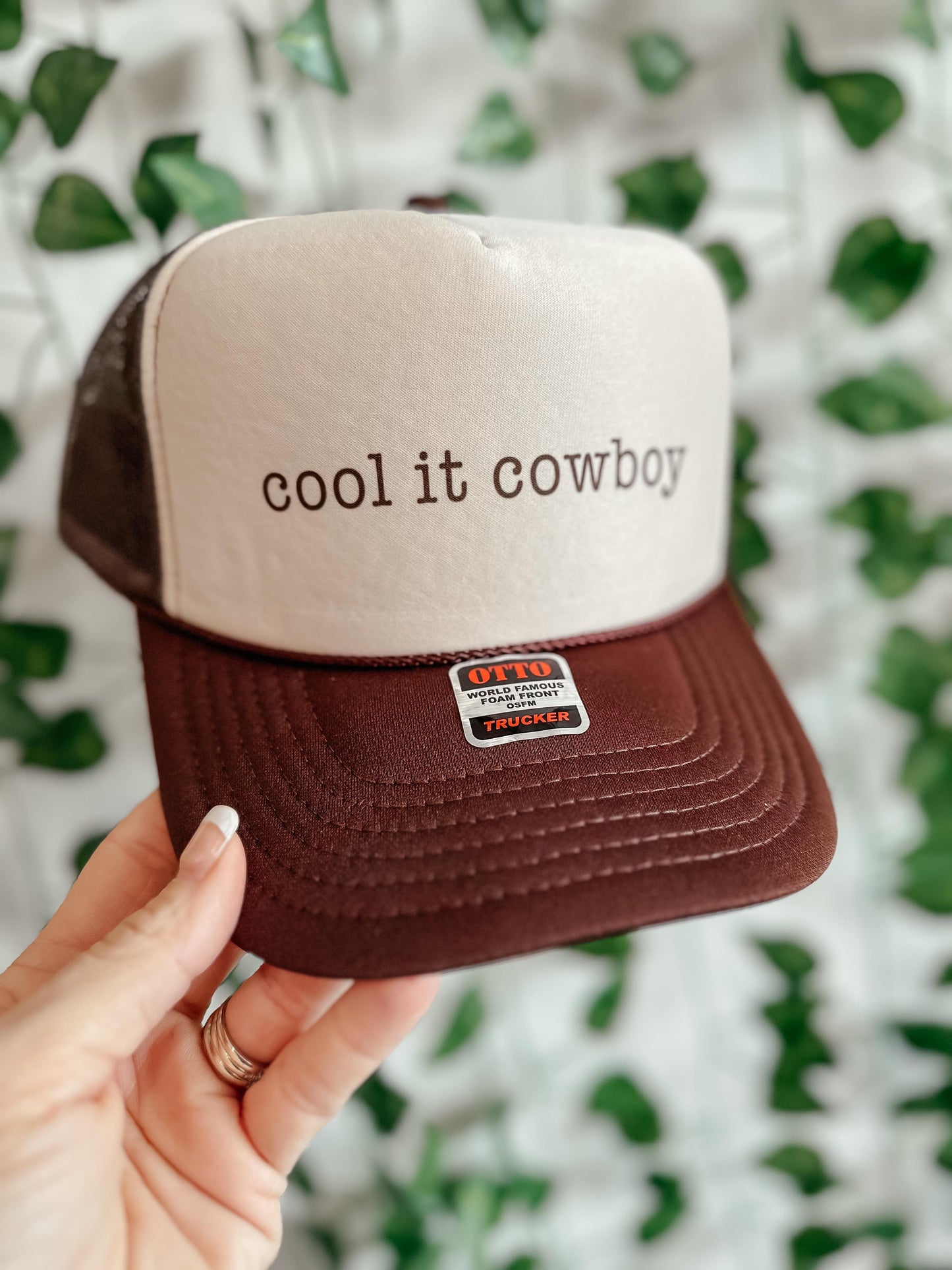 Tan Cool It Cowboy Trucker Hat