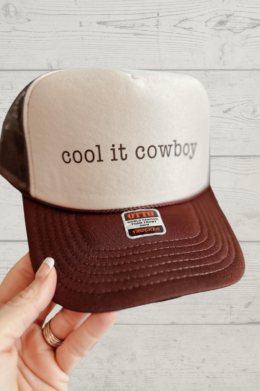 Tan Cool It Cowboy Trucker Hat
