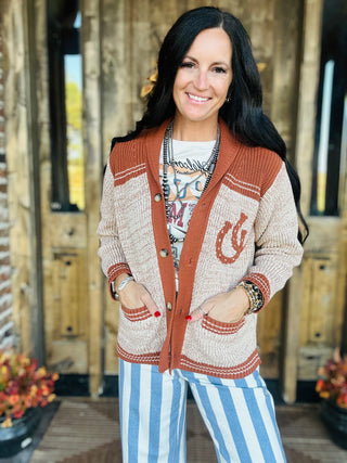 Samantha Western Button Front Cardigan