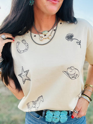 Jess Western Boxy T-Shirt-Graphic Tees-ee: some-Motis & Co Boutique, Women's Fashion Boutique in Carthage, Missouri