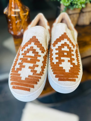 Agave Sky Dakota Brown Slip On Sneaker