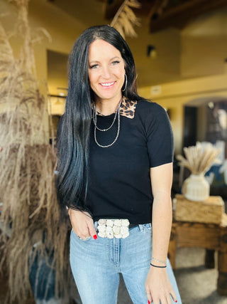 Kenzie Basic Short Puff Sleeve Top-Short Sleeves-LA MIEL-Motis & Co Boutique, Women's Fashion Boutique in Carthage, Missouri