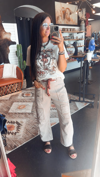McCoy Striped Barrel Jeans