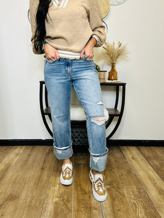 Waylon 90"s Straight Judy Blue Jeans-Jeans-Judy Blue-Motis & Co Boutique, Women's Fashion Boutique in Carthage, Missouri