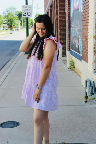Isabella Pink Tired Dress-Dresses-GiGiO-Motis & Co Boutique, Women's Fashion Boutique in Carthage, Missouri