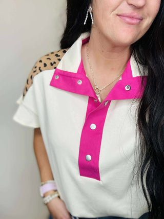 Alice Flutter Sleeve Leopard Top-Short Sleeves-BiBi-Motis & Co Boutique, Women's Fashion Boutique in Carthage, Missouri