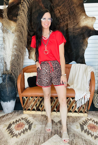 Charlie Cheetah Chic Run Shorts