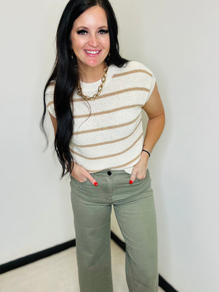 Oliver Olive Wide Leg Pants-pants-EASEL-Motis & Co Boutique, Women's Fashion Boutique in Carthage, Missouri