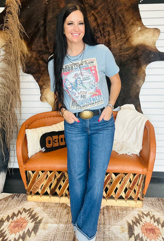 XOXO Houston Team Roper Graphic Tee-Graphic Tees-XOXO ART & Co-Motis & Co Boutique, Women's Fashion Boutique in Carthage, Missouri