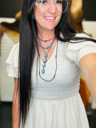 Kori Smocked Midi Dress