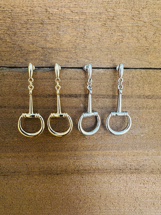 Pony Horse Bit Dangle Earrings-Earrings-Western Elite-Motis & Co Boutique, Women's Fashion Boutique in Carthage, Missouri