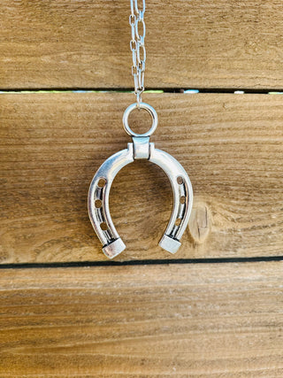 Lucky Horseshoe Necklace-Necklaces-Queen Gypsy-Motis & Co Boutique, Women's Fashion Boutique in Carthage, Missouri