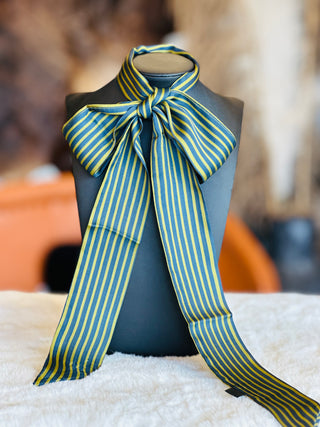 That Right Stripe Twilly in Green-Scarf-2 Fly-Motis & Co Boutique, Women's Fashion Boutique in Carthage, Missouri