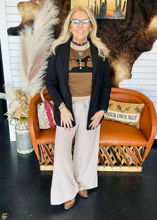 VEST IN THE WEST-Short Sleeves-POL-Motis & Co Boutique, Women's Fashion Boutique in Carthage, Missouri