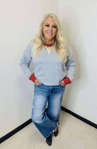 Walker Cropped Wide Leg Risen Jeans-jeans-Risen-Motis & Co Boutique, Women's Fashion Boutique in Carthage, Missouri
